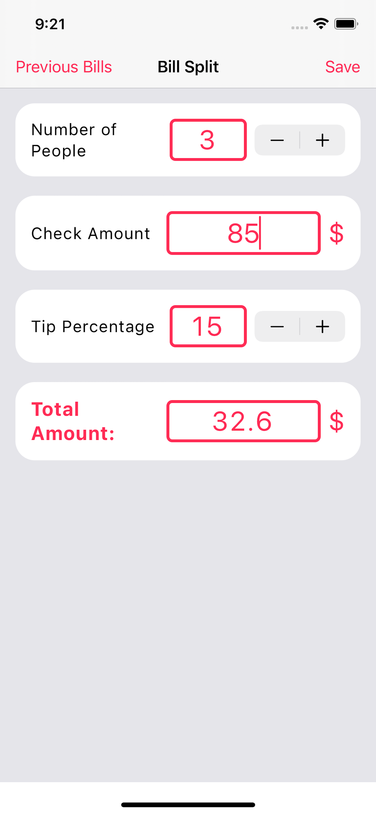 BillSplit App