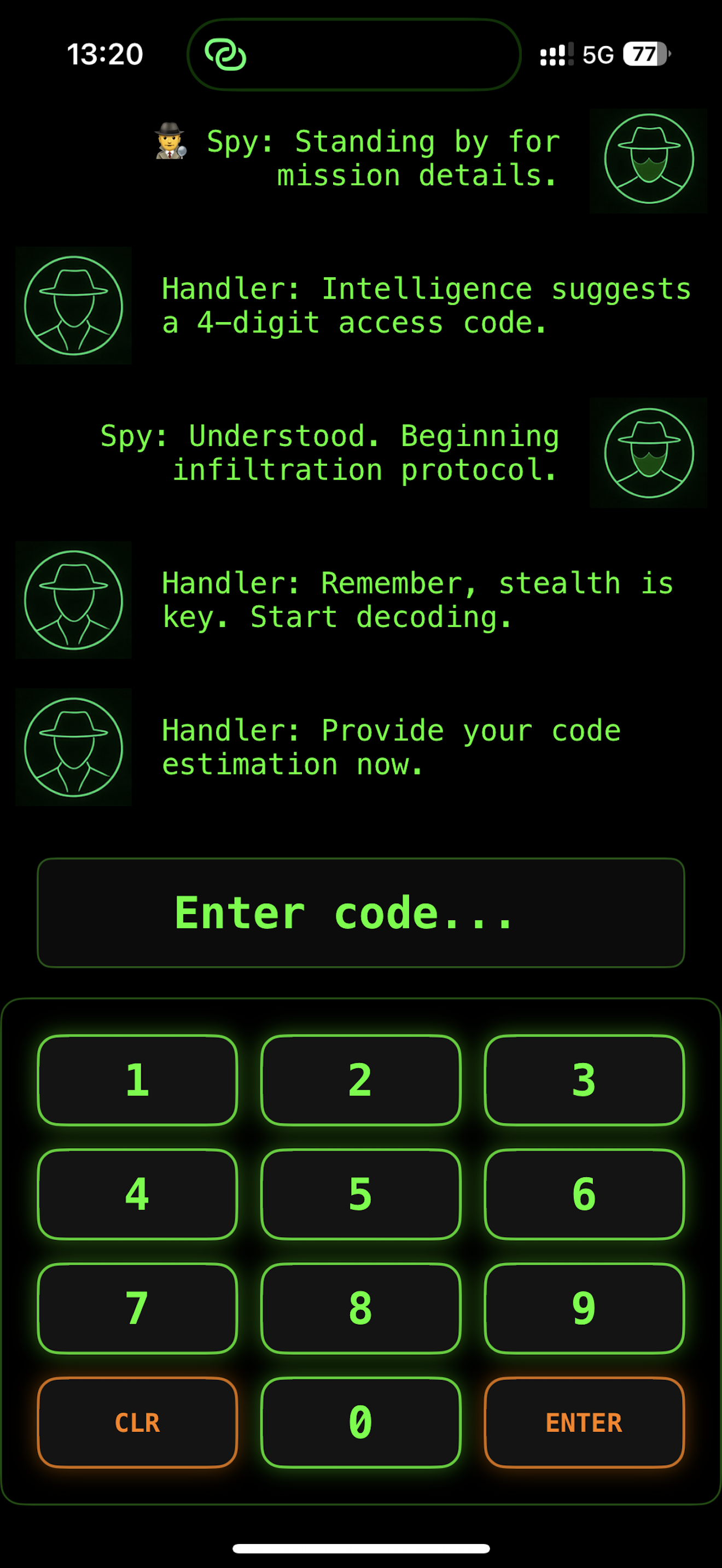 Spy Terminal App
